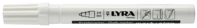 Marqueur craie liquide blanc pointe 2-4 OMYACOLOR - 4410001                                