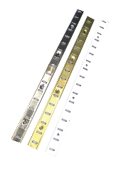 Crémaillère MONIN SAS - Acier laitonné - Larg.16 mm - Barre de 2 mL - 270701