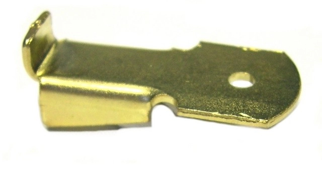 Taquet standard pour crémaillère acier MONIN SAS - Longueur 32 mm - Acier laitonné - 522110