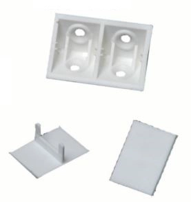 Taquet + Couvercle 02C blanc PRUNIER - Boîte de 50 - STBS02C