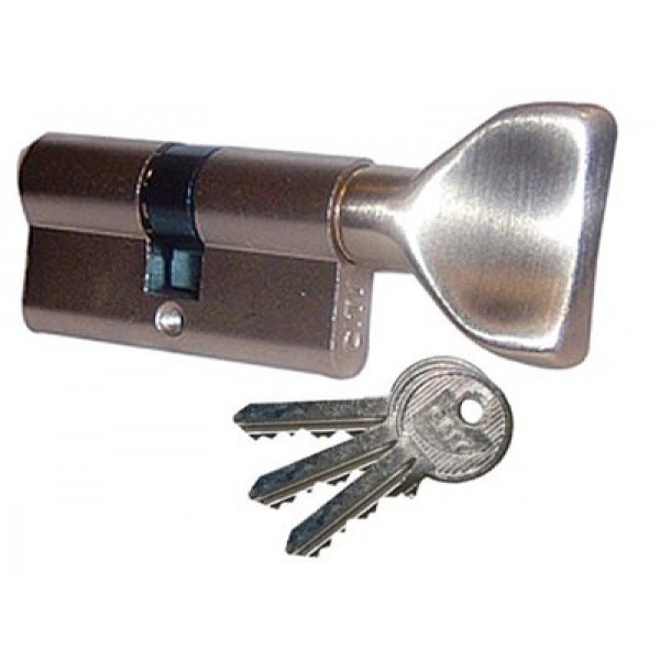 525930309 Cylindre à bouton City varié - 30 x 30 - Laiton nickelé 