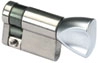 Demi-cylindre HG5 à bouton VACHETTE - Laiton nickelé - 30x10 mm - 00073011