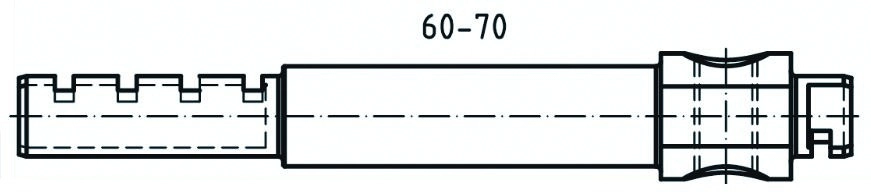 Barre de prolongement ABUS demi-cylindre 60-70 - 50MXSH13