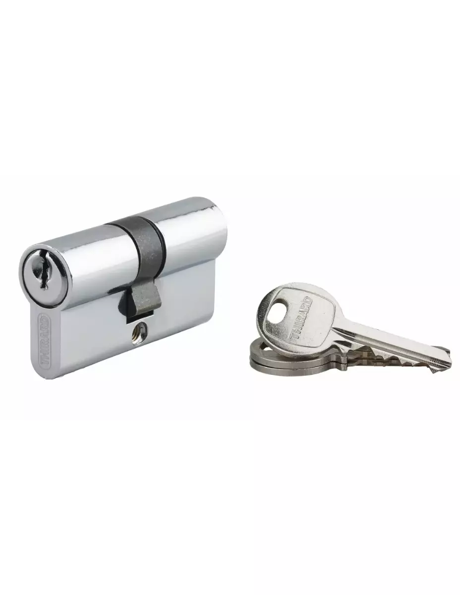 Cylindre de serrure à clé crantée Ecopro nickelé - 30 x 30 - Varié - THIRARD - 00007258