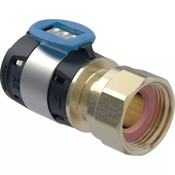 Raccord FlowFit avec écrou de serrage - DN. 12 - Ø 16 - 3/8'' - GEBERIT - 620.662.00.1 Raccord FlowFit avec écrou de serrage - DN. 12 - Ø 16 - 3/8'' - GEBERIT - 620.662.00.1