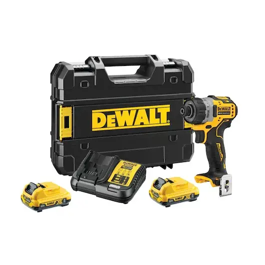 Visseuse XR 12V 2Ah Li-Ion Brushless DEWALT 15 Réglages de Couple - DCF601D2-QW