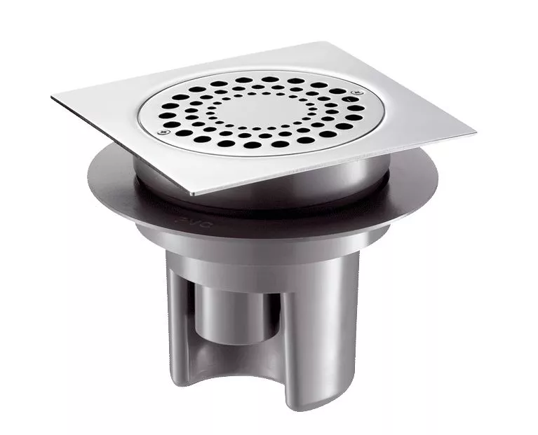 Siphon réglable sol dur 150x150 DELABIE sortie Ø40 - 683001