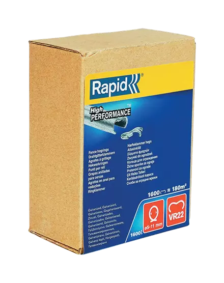 Agrafes grillage galvanisées VR22 - RAPID - Boîte carton 1600 - 40108810 Agrafes grillage galvanisées VR22 - RAPID - Boîte carton 1600 - 40108810