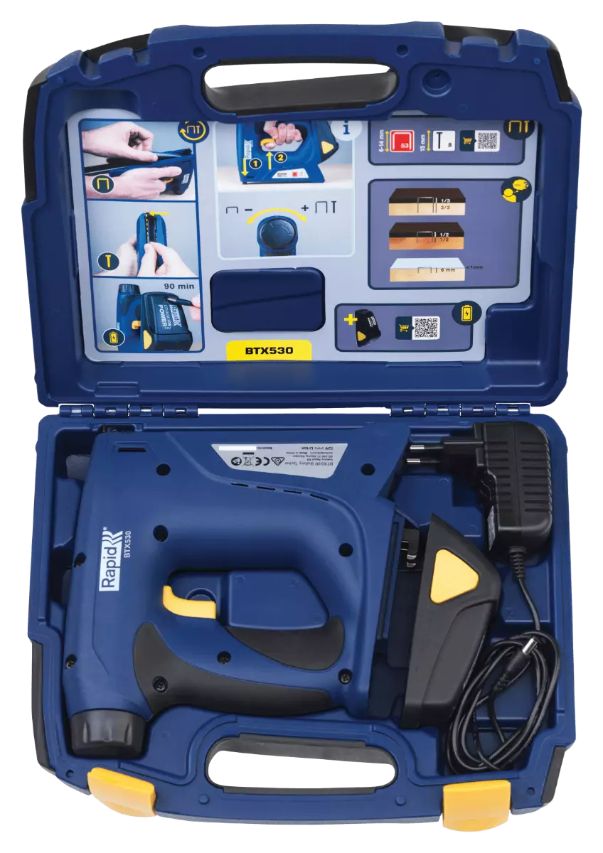 Novus Agrafeuse Professionnelle A Batterie J-214 Avec Boitier - Agrafeuse & Cloueuse Electrique