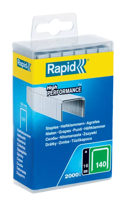 Agrafes n°140/16 mm en fil plat inoxydable - RAPID - bte 2000 - 5000091 Agrafes n°140/16 mm en fil plat inoxydable - RAPID - bte 2000 - 5000091