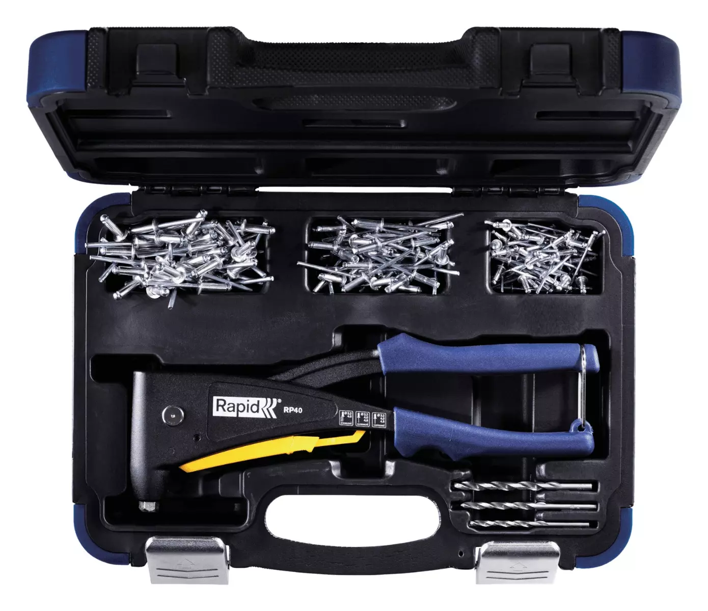 Pince à riveter RP40 Multi - Coffret + 3x50 Rivets + 3 Forets - RAPID-ISABERG - 5001127