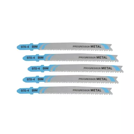 Lame de scie sauteuse denture métal, tubes profilés, alu profondeur de coupe <10 mm Attache en T - Lot de 5 pièces - DEWALT - DT2058-QZ Lame de scie sauteuse denture métal, tubes profilés, alu profondeur de coupe <10 mm Attache en T - Lot de 5 pièces - DEWALT - DT2058-QZ