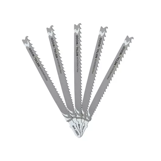 Lame de scie sauteuse denture Progressor profondeur de coupe bois<65 mm métal<10 mm attache en T - Lot de 5 pièces - DEWALT - DT2059-QZ Lame de scie sauteuse denture Progressor profondeur de coupe bois<65 mm métal<10 mm attache en T - Lot de 5 pièces - DEWALT - DT2059-QZ