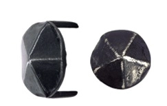 Cache vis fer forgé HSI tête diamant forme ronde - 2 pointes 19x11mm - 179940
