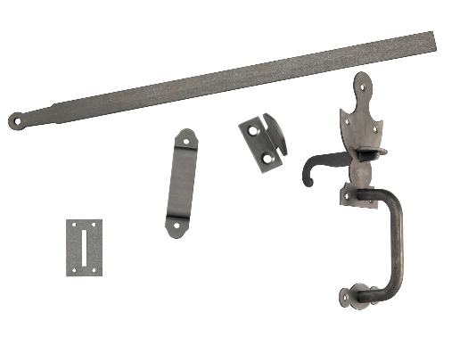 Loquet poucier complet poignée fixe brut n°6 BOURG MERMIER - 406001 Loquet poucier complet poignée fixe brut n°6 BOURG MERMIER - 406001