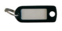 Porte-clé plastique WILMART - Noir - 14601