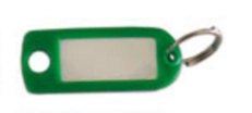 Porte-clé plastique WILMART - Vert - 14606