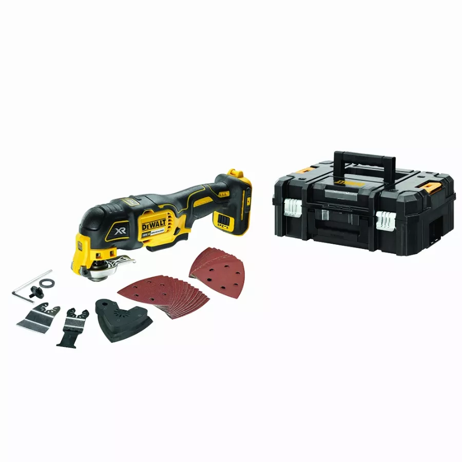 Multi-cutter 18V XR - DEWALT - Sans batterie ni chargeur - accessoires - T-STAK - DCS356NT-XJ Multi-cutter 18V XR - DEWALT - Sans batterie ni chargeur - accessoires - T-STAK - DCS356NT-XJ