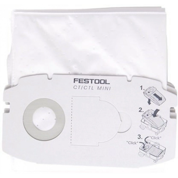 Paquet sacs filtre SELFCLEAN SC FIS-CT MINI FESTOOL Pour