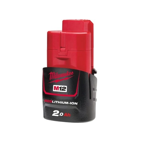 Batterie MILWAUKEE 12V 2Ah Red Li-Ion M12 B2 - 4932430064 Batterie MILWAUKEE 12V 2Ah Red Li-Ion M12 B2 - 4932430064