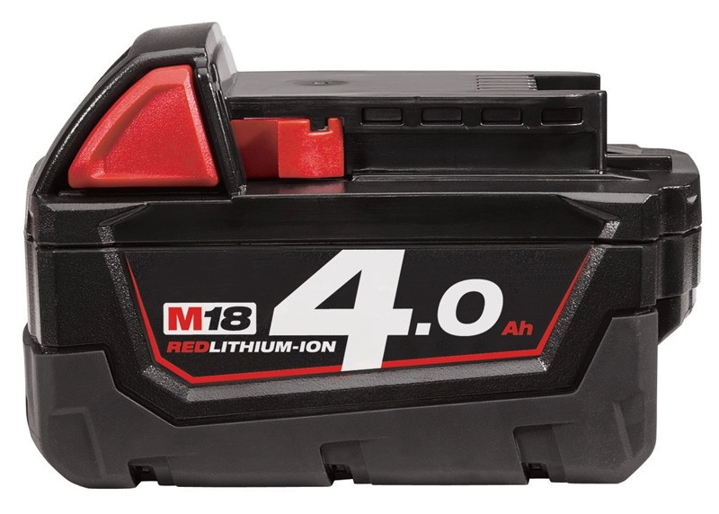 Batterie MILWAUKEE 18V 4Ah Red Li-Ion M18 B4 - 4932430063