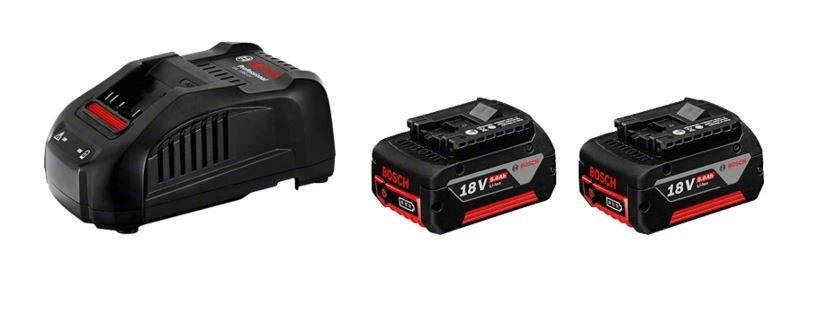 2 batteries GBA 18V 5.0Ah + Chargeur GAL 1880 CV - BOSCH - 1600A00B8J