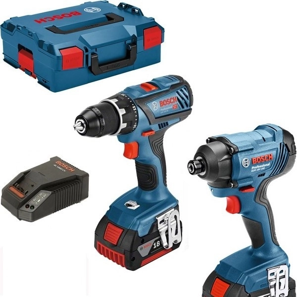 Kit BOSCH Perceuse-visseuse GSR 18V-28 + Visseuse à chocs GDR 18V-160 + 2 batteries 4.0Ah - L 06019G5107 Kit BOSCH Perceuse-visseuse GSR 18V-28 + Visseuse à chocs GDR 18V-160 + 2 batteries 4.0Ah - L 06019G5107
