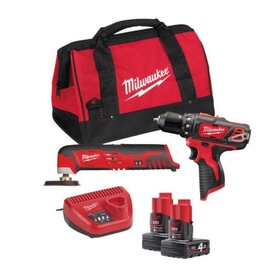Powerpack MILWAUKEE 12V M12 BPP2D-402B M12BPD + C12MT MILWAUKEE - 4933441250 Powerpack MILWAUKEE 12V M12 BPP2D-402B M12BPD + C12MT MILWAUKEE - 4933441250