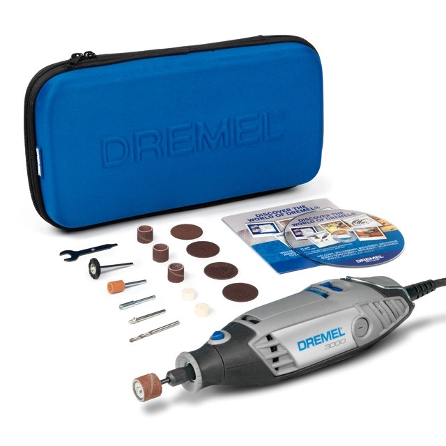 DREMEL 3000 130W Avec 15 Accessoires + Trousse zipée - F013 3000 JA DREMEL 3000 130W Avec 15 Accessoires + Trousse zipée - F013 3000 JA