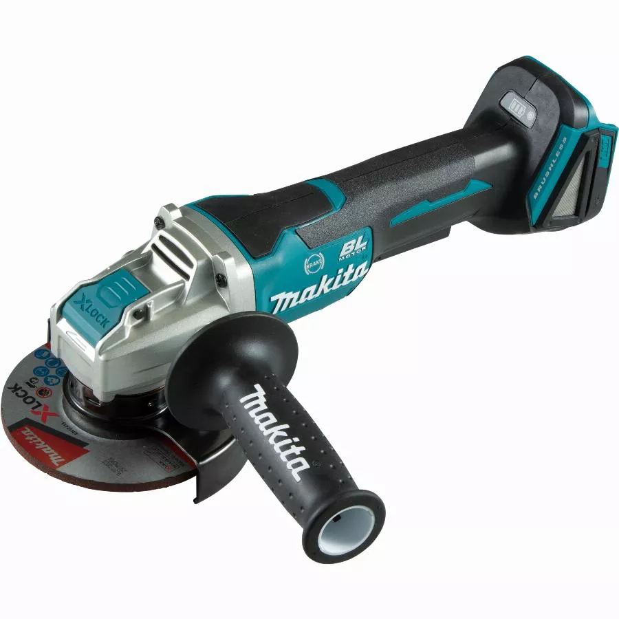 Meuleuse 125 mm BL Frein + Homme mort 18V X-Lock MAKITA sans batterie - DGA520ZX1 Meuleuse 125 mm BL Frein + Homme mort 18V X-Lock MAKITA sans batterie - DGA520ZX1