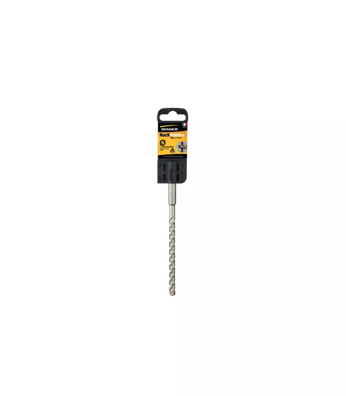 Foret béton ROCKFASTER+ 6 taillants SDS-Plus Ø8x160 mm - DIAGER -118D08L0160