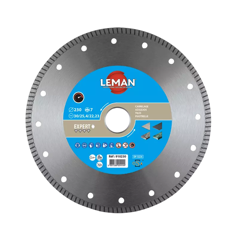 Disque diamant LEMAN - Grès cérame - Ø 250mm - 910250