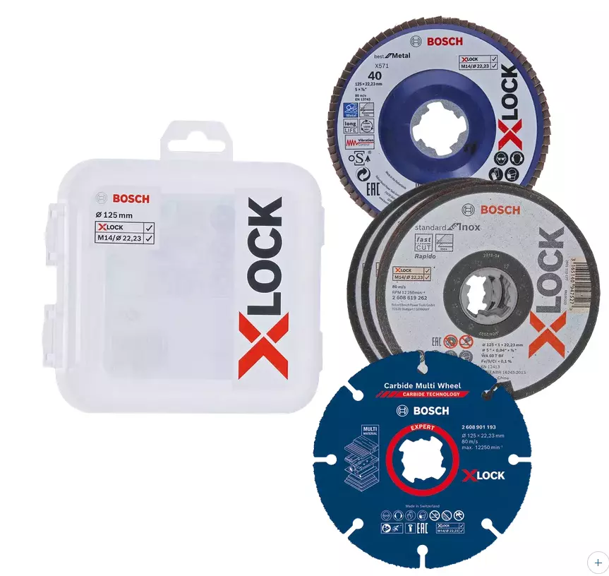 Kit disques X-Lock 125 mm BOSCH - 2608619374 Kit disques X-Lock 125 mm BOSCH - 2608619374