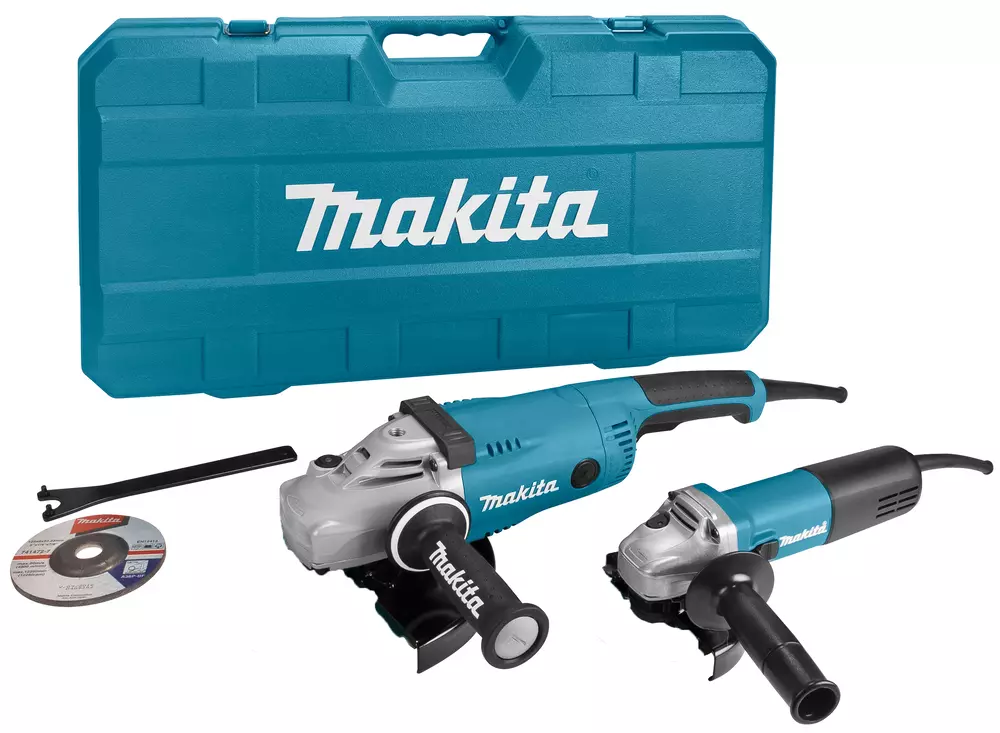 Coffret de 2 machines - Meuleuse Ø 125 mm 840 W + Meuleuse Ø 230 mm 2200 W - MAKITA - DK0053G