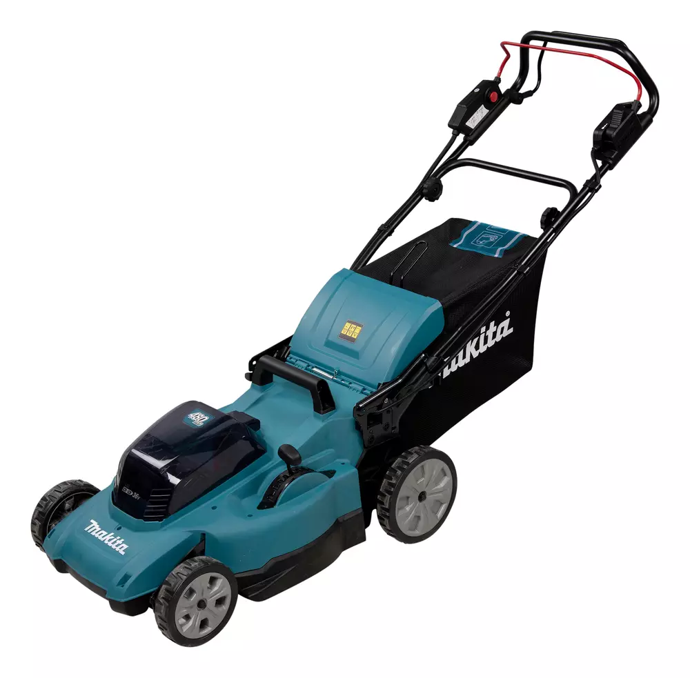 Tondeuse autotractée 48 cm 36V  (2x18V) LXT - MAKITA - avec 2 batteries 18V 5.0Ah - chargeur double - DLM481CT2