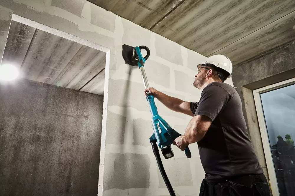 Ponceuse Murale Lehmann 225mm 1500W - Aspiration Intégrée | 6 Vitesses + LED | 18 Abrasifs Inclus