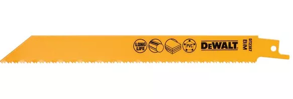 5 Lames Récipro BIM pour métal et synthétiques DEWALT - 203 mm - DT2387 