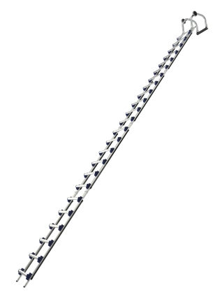 Échelle Evoklip avec crochet TUBESCA - pas 250mm - hauteur 6.10m - 02453725