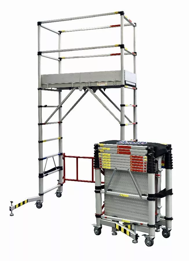 Echafaudage roulant aluminium anodise télescopique 7 hauteurs TELETOWER - DUARIB - 30100600 Echafaudage roulant aluminium anodise télescopique 7 hauteurs TELETOWER - DUARIB - 30100600