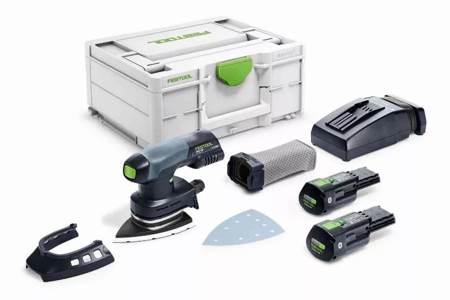 Ponceuse FESTOOL Delta hybride DTSC 400 3,0 I-Plus - 2 batteries 3.0 Ah 18V - Systainer SYS3 M 187 - 577508