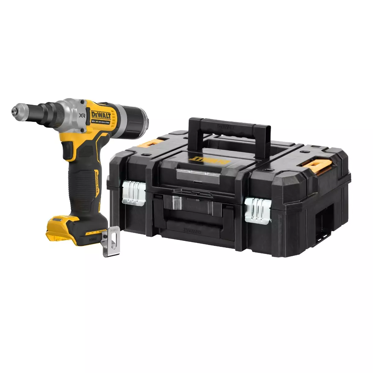 Riveteuse XR 18V 6,4 mm - DEWALT - Sans batterie, ni chargeur - coffret - DCF414NT-XJ Riveteuse XR 18V 6,4 mm - DEWALT - Sans batterie, ni chargeur - coffret - DCF414NT-XJ