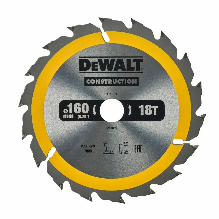 Lame scie circulaire portative 184x16 mm 28 Dents Extrême workshop DEWALT - DT4031-QZ