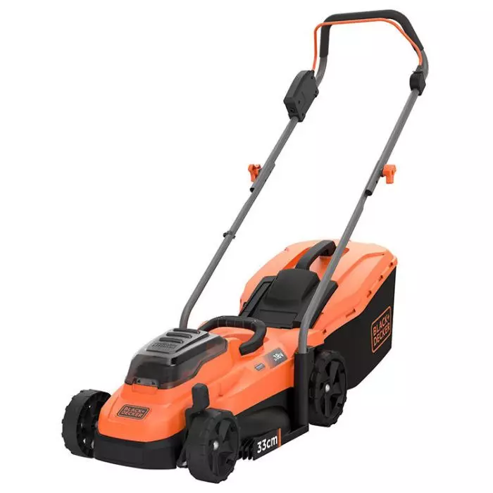 Tondeuse à Gazon sans fil18V, 33 cm - BLACK+DECKER - avec 2 batteries 18V 2.0Ah - chargeur - BCMW3318L2-QW Tondeuse à Gazon sans fil18V, 33 cm - BLACK+DECKER - avec 2 batteries 18V 2.0Ah - chargeur - BCMW3318L2-QW