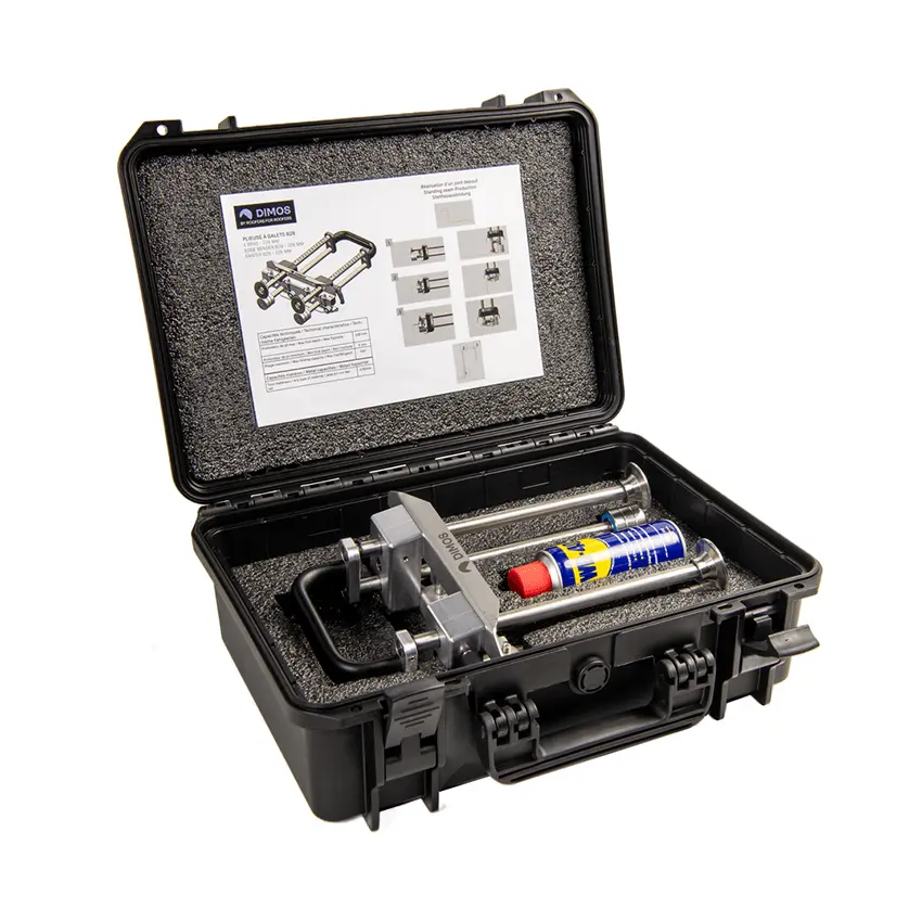 Plieuse à galets B28 - 4 bras - 228 mm avec bombe WD40 - DIMOS - 216011