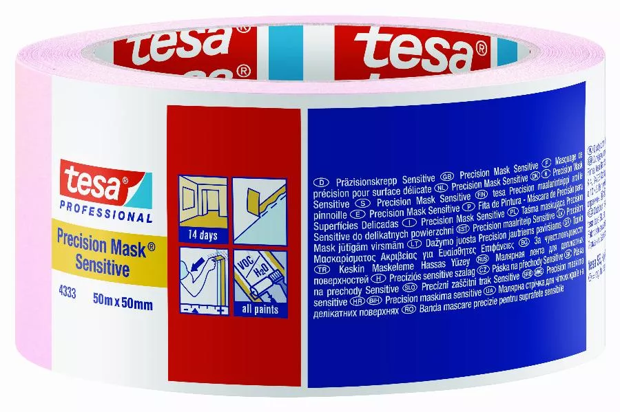 Ruban rose 50m x 50mm masquage de précision supports délicats TESA - 04333-00021-02 Ruban rose 50m x 50mm masquage de précision supports délicats TESA - 04333-00021-02