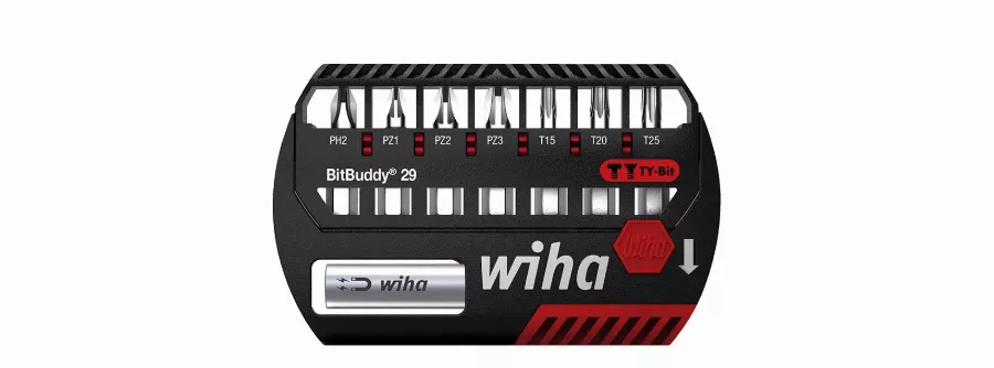 Jeu de 7 embouts BitBuddy TY PH-PZ-Torx 29mm WIHA + porte-embout - 42137 Jeu de 7 embouts BitBuddy TY PH-PZ-Torx 29mm WIHA + porte-embout - 42137