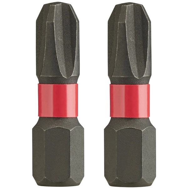 Embout PZ3 SHW 25 mm MILWAUKEE - Lot de 2 - 4932430868
