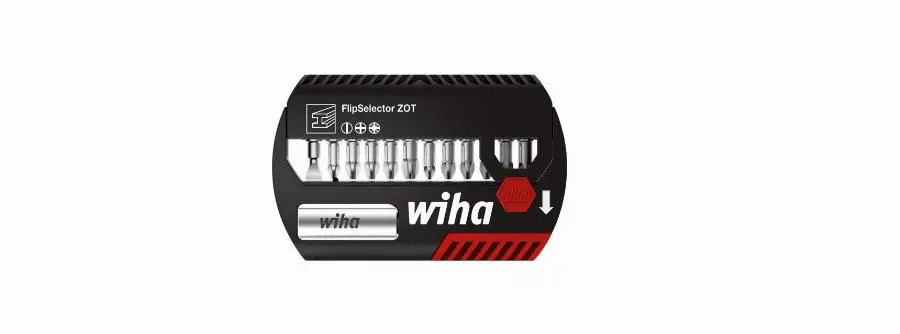 Coffret d'embouts WIHA Flipselector  ZOT mixte 13 pcs + Porte embout universel + attache ceinture - 39050