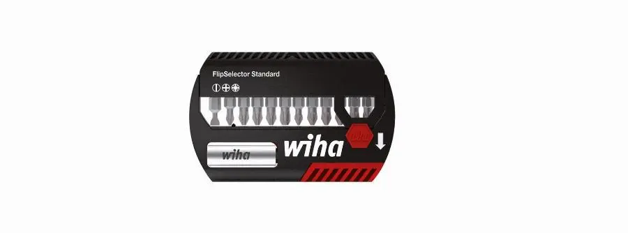Coffret d'embouts WIHA Flipselector Standard mixte 13 pcs + Porte embout universel + attache ceinture - 39049