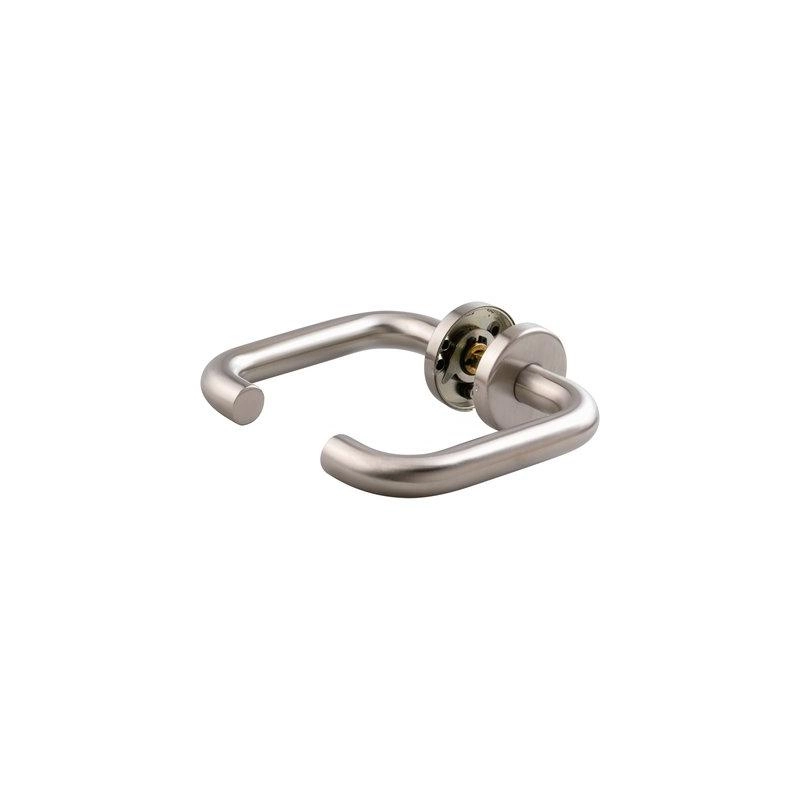 Paire de béquilles inox BEZAULT 2 coude LC2 rosette - 80342 Paire de béquilles inox BEZAULT 2 coude LC2 rosette - 80342